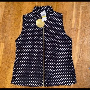 Michael Kors women's medium polka dot vest *NEW*